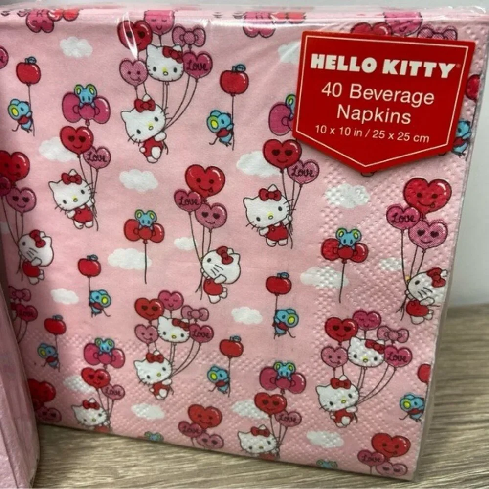 Hello Kitty Guest & Beverage Napkin Bundle NEW